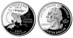 1/4 dollar (50 Estados de los EEUU - Louisiana)