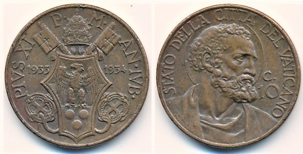 10 centesimi (Jubileo)