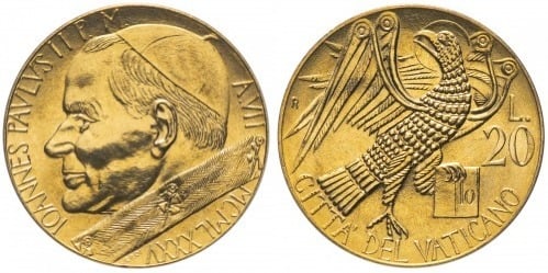 20 liras (Jean-Paul II)