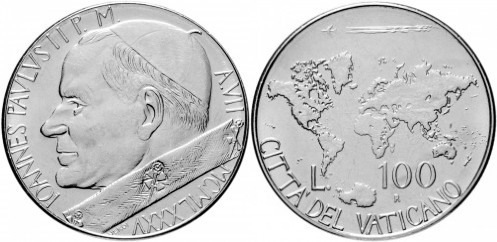 100 liras (Jean-Paul II)