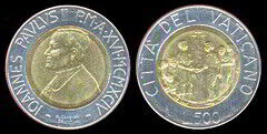 500 lires (Jean-Paul II)