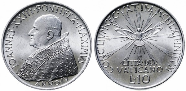 10 lire (Concilio Ecuménico Vaticano II)