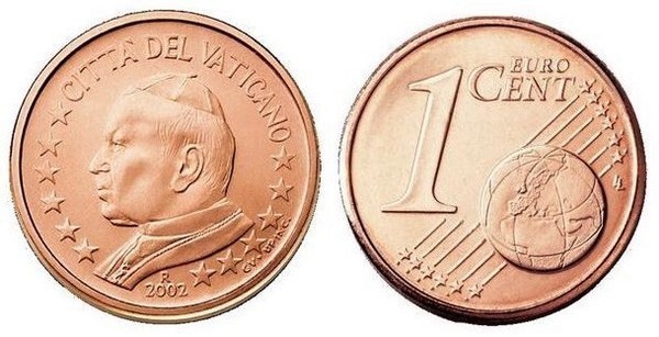 1 euro cent (Jean-Paul II)