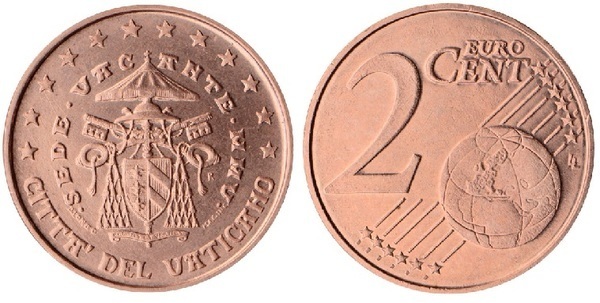 2 euro cent (Sede Vacante)