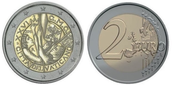 2 euro (XXVIe Journées mondiales de la jeunesse à Madrid)