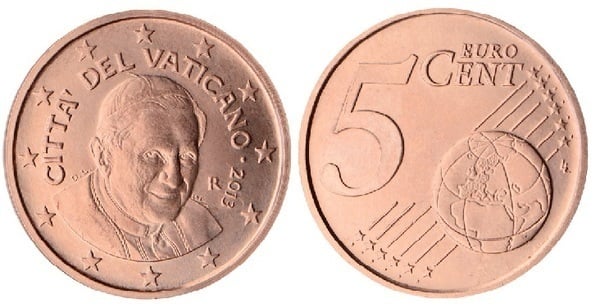 5 euro cent (Benoît XVI)