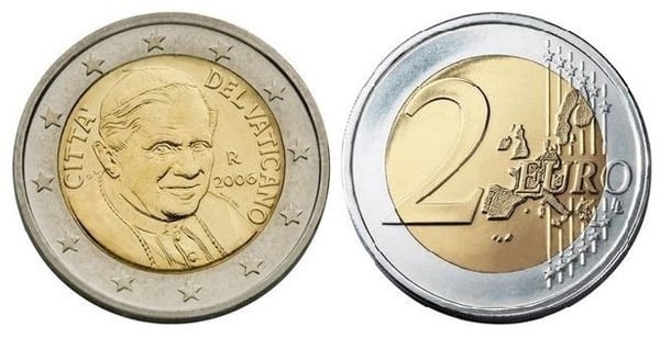 2 euro (Benoît XVI-1ère carte)