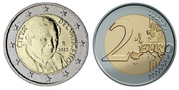 2 euro (Benoît XVI-2ème carte)