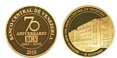 50 bolívares (70 aniversario Banco Central de Venezuela)