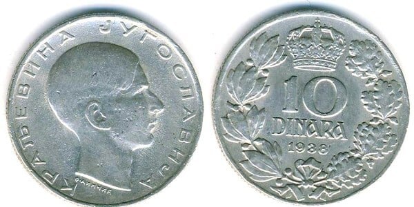 10 dinara (Pierre II)