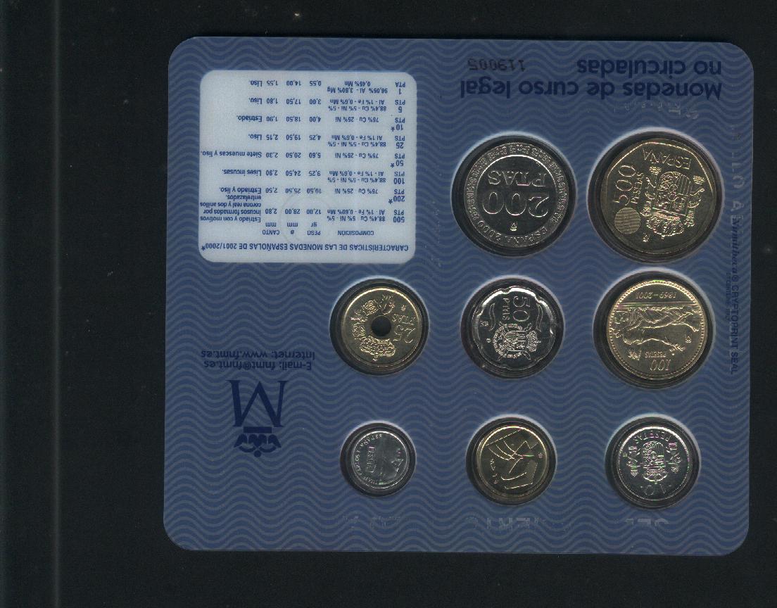 Photo 1 Pièce de monnaie non identifiée: cartera ultima emisión de la peseta