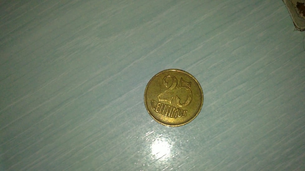 Photo 1 Pièce de monnaie non identifiée: moneda 25 centimos