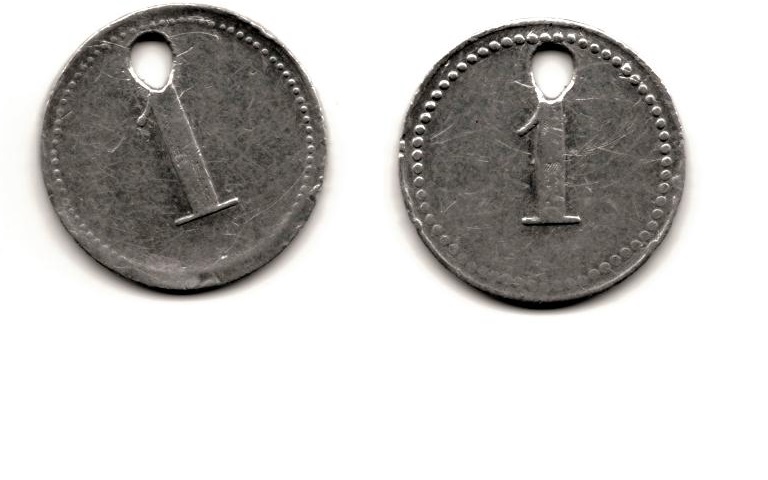 Photo 1 Pièce de monnaie non identifiée: me podrian apoyar a identificar esta ficha (token): metal, país, etc.