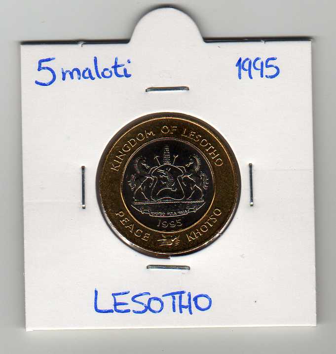 Photo 1 Pièce de monnaie non identifiée: MONEDA DE LESOTHO, NECESITO SABER KM#