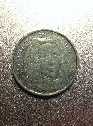 Photo 1 Pièce de monnaie non identifiée: Ficha a identificar