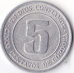 Photo 2 Pièce de monnaie non identifiée: NICARAGUA
