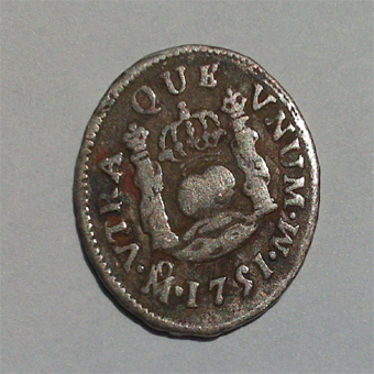 Photo 1 Pièce de monnaie non identifiée: moneda de 1751