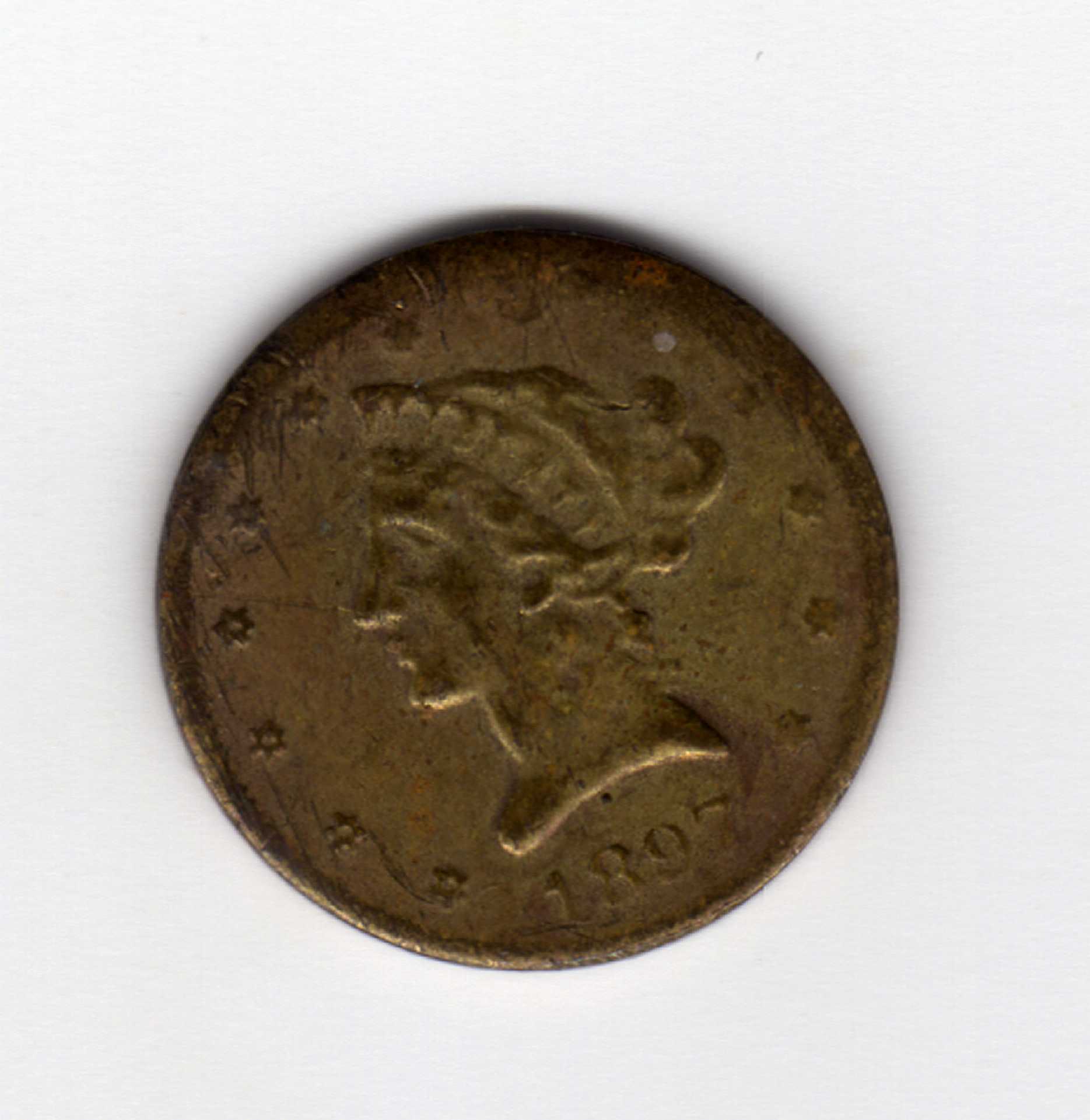 Photo 1 Pièce de monnaie non identifiée: americana?