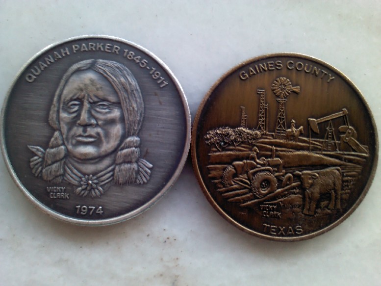 Photo 2 Pièce de monnaie non identifiée: Medallas Texas