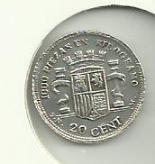 Photo 2 Pièce de monnaie non identifiée: España 20 Ctmos. 1896 gobierno pribisional
