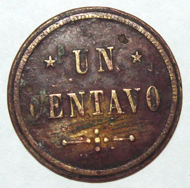 Photo 2 Pièce de monnaie non identifiée: Saludos, moneda cubana del 1897, de un centavo....
