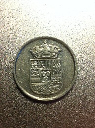 Photo 2 Pièce de monnaie non identifiée: Ficha a identificar