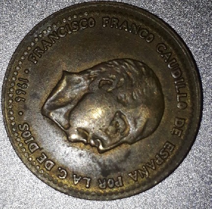 Photo 2 Pièce de monnaie non identifiée: Peseta 1966
