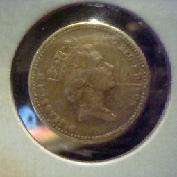 Photo 1 Pièce de monnaie non identifiée: 1 Libra de Gran Bretaña