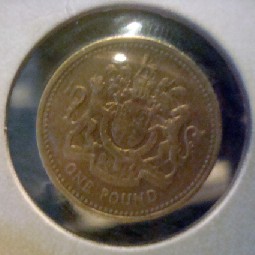 Photo 2 Pièce de monnaie non identifiée: 1 Libra de Gran Bretaña