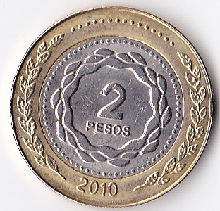 Photo 2 Pièce de monnaie non identifiée: Peso argentino