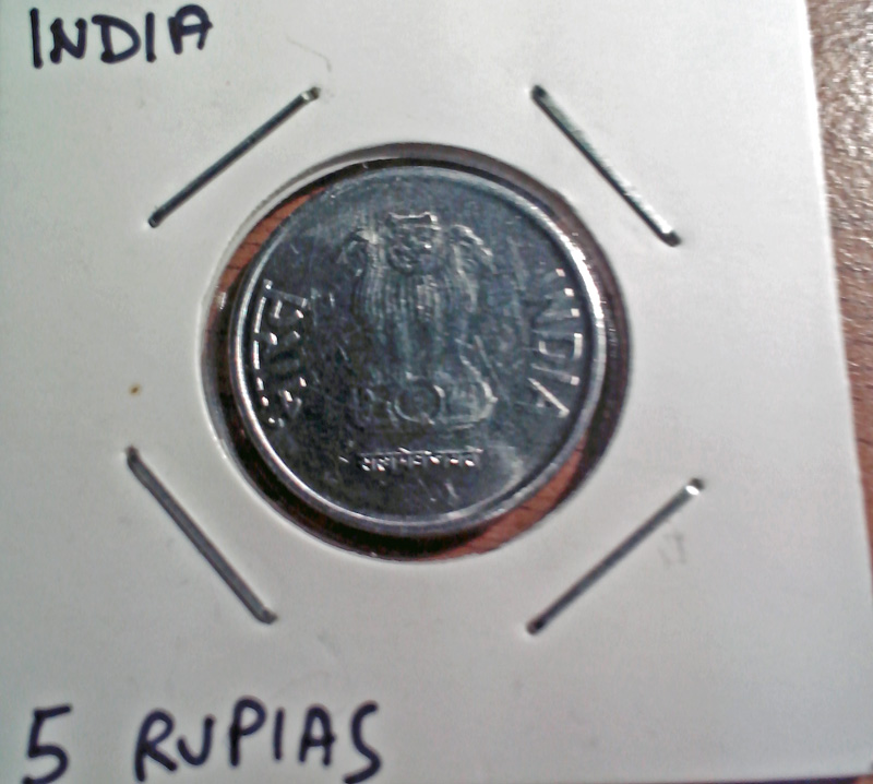 Photo 1 Pièce de monnaie non identifiée: Moneda de la India
