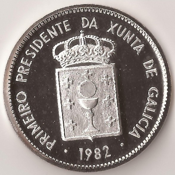 Photo 1 Pièce de monnaie non identifiée: Primer presidente Xunta de Galicia