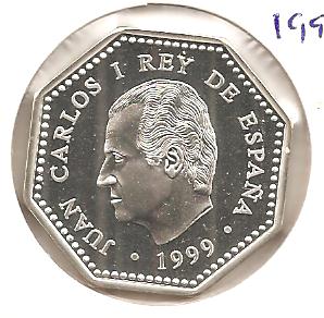 Photo 1 Pièce de monnaie non identifiée: España 1500 Ptas 1999 Milenio
