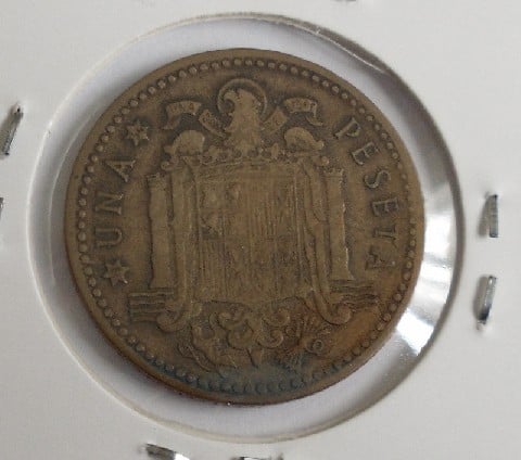Photo 1 Pièce de monnaie non identifiée: Peseta de 1953 * 54
