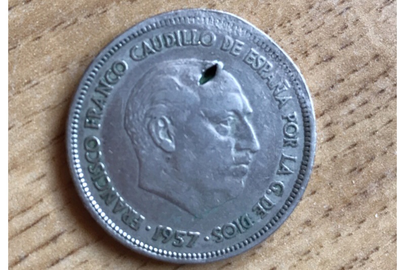 Photo 1 Pièce de monnaie non identifiée: Moneda 25 pesetas 1957
