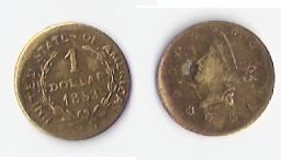 Photo 1 Pièce de monnaie non identifiée: 1 dollar