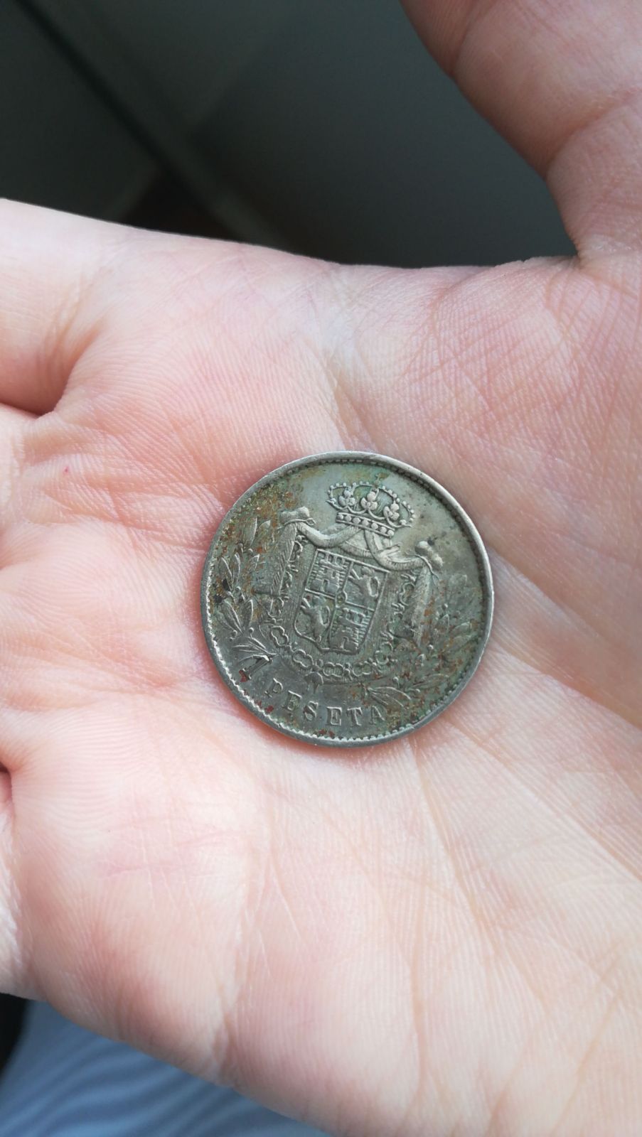 Photo 2 Pièce de monnaie non identifiée: Peseta sin identificar
