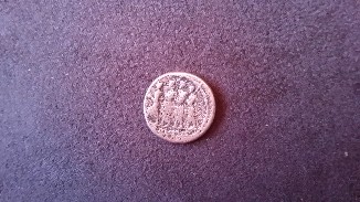 Photo 2 Pièce de monnaie non identifiée: romana plata 18mm