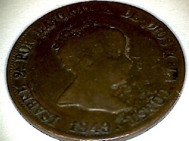 Photo 1 Pièce de monnaie non identifiée: ¿Cobre o plata?