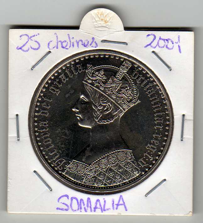Photo 1 Pièce de monnaie non identifiée: MONEDA DE SOMALIA, ¿KM#?