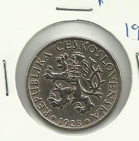 Photo 1 Pièce de monnaie non identifiée: Checoslovakia 1923