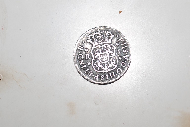 Photo 1 Pièce de monnaie non identifiée: moneda de 1 real de 1747
