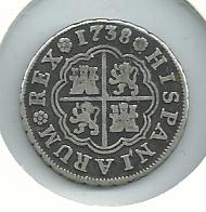 Photo 2 Pièce de monnaie non identifiée: Moneda de Felipe V
