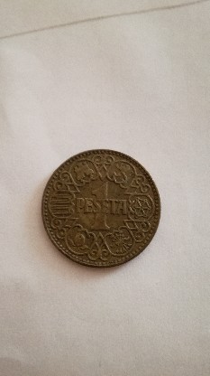 Photo 1 Pièce de monnaie non identifiée: Peseta 1944