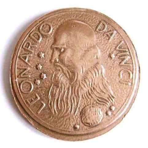 Photo 1 Pièce de monnaie non identifiée: Medalla / Moneda Leonardo Da Vinci 