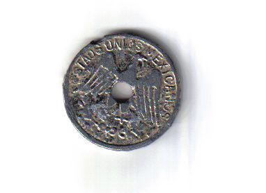 Photo 2 Pièce de monnaie non identifiée: 1 peso mexicano