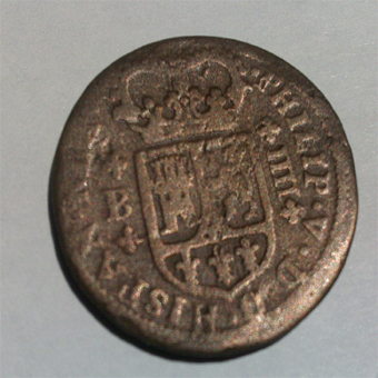 Photo 1 Pièce de monnaie non identifiée: moneda española