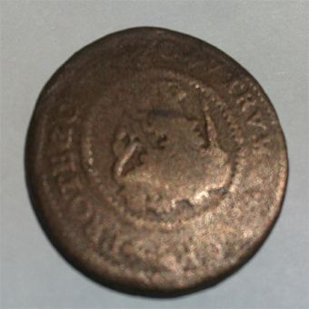 Photo 2 Pièce de monnaie non identifiée: moneda española