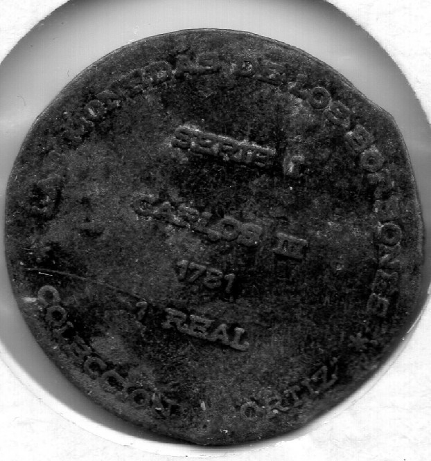 Photo 2 Pièce de monnaie non identifiée: 1 real 1781