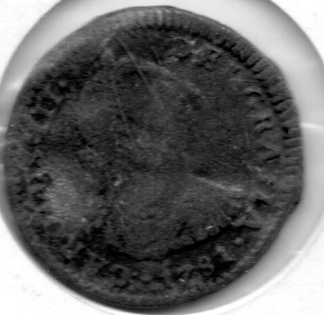 Photo 1 Pièce de monnaie non identifiée: 1 real 1781